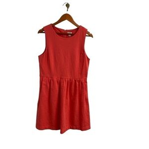 J Crew Daybreak Stretch Sleeveless Fit and Flare Ladies Dress Pockets Size Large